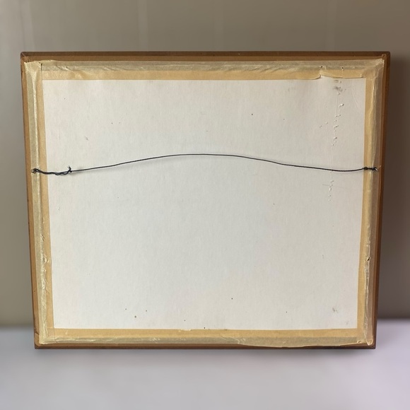 Vintage Crewel Needlepoint Folk Art Farmhouse Sleigh Ride Wall Art Picture - Picture 13 of 14